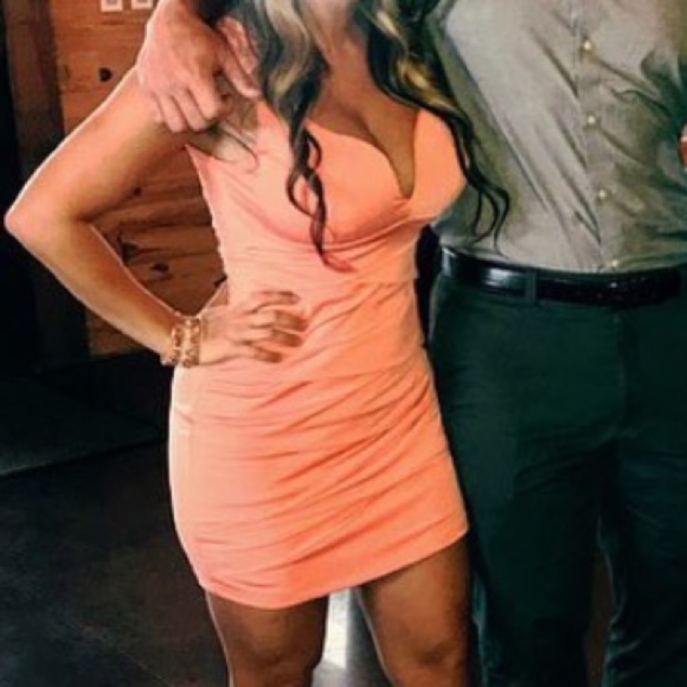 Coral Stretchy Dress
